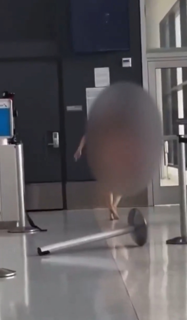 หญิงคลั่ง วิ่งล่อนจ้อนป่วนสนามบิน คนอึ้งไร้เงา จนท. หญิงคลั่ง วิ่งล่อนจ้อนป่วนสนามบิน คนอึ้งไร้เงา จนท.