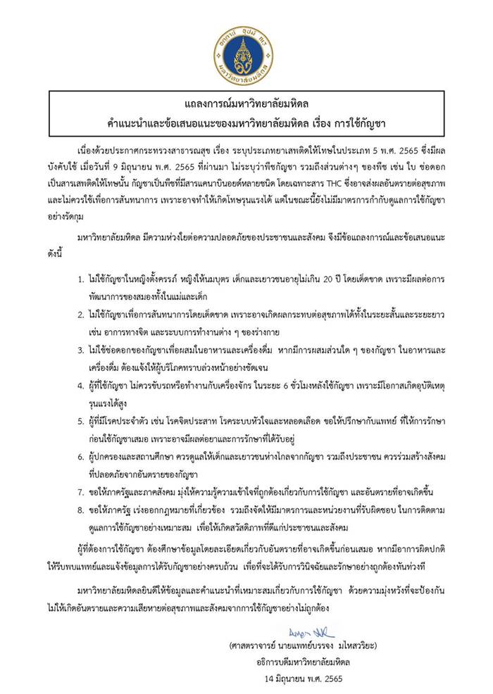 กัญชา กัญชา