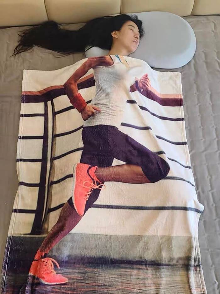 ผ้าห่มลายวิ่ง ผ้าห่มลายวิ่ง