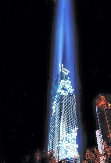 สุดอลังการ ! ตึกมหานคร โชว์แสงสีเสียงตื่นตา ยิงแสงขึ้นฟ้า-ไม่กระทบการบิน สุดอลังการ ! ตึกมหานคร โชว์แสงสีเสียงตื่นตา ยิงแสงขึ้นฟ้า-ไม่กระทบการบิน