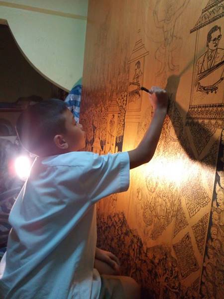 น้องอามานี่ ลูกศิษย์ อ.เฉลิมชัย จรดปลายปากการังสรรค์ภาพวาด ร.9 สุดวิจิตร น้องอามานี่ ลูกศิษย์ อ.เฉลิมชัย จรดปลายปากการังสรรค์ภาพวาด ร.9 สุดวิจิตร