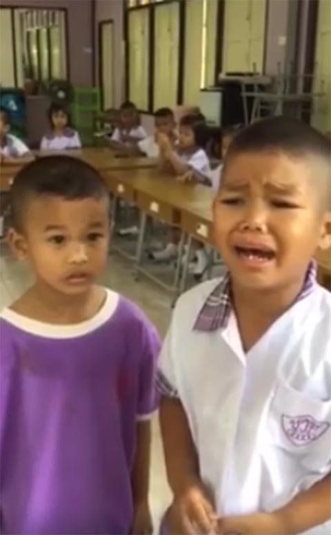 คลิปหนูน้อยร้องไห้สำนึกผิดขอโทษเพื่อน...แต่ทำไมดูแล้วฮาหนักมาก คลิปหนูน้อยร้องไห้สำนึกผิดขอโทษเพื่อน...แต่ทำไมดูแล้วฮาหนักมาก