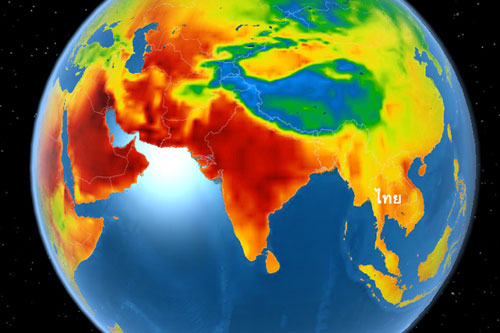 ใครบอกเมืองไทยร้อนสุด ๆ ลองดูแผนที่นี้แล้วคุณจะรู้สึกดีขึ้น ใครบอกเมืองไทยร้อนสุด ๆ ลองดูแผนที่นี้แล้วคุณจะรู้สึกดีขึ้น