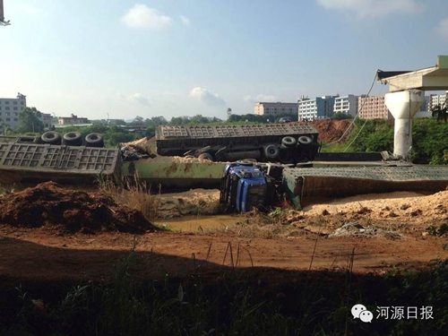 ทางด่วนจีนถล่มพังลงเบื้องล่าง รถร่วง 4 คัน ตาย 1 เจ็บ 4 ทางด่วนจีนถล่มพังลงเบื้องล่าง รถร่วง 4 คัน ตาย 1 เจ็บ 4