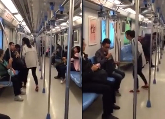 สาวจีนสุดเพี้ยน เดินถ่มน้ำลายใส่ผู้โดยสารรถไฟทุกคนที่เจอหน้า โดนด่าก็ไม่แคร์ สาวจีนสุดเพี้ยน เดินถ่มน้ำลายใส่ผู้โดยสารรถไฟทุกคนที่เจอหน้า โดนด่าก็ไม่แคร์