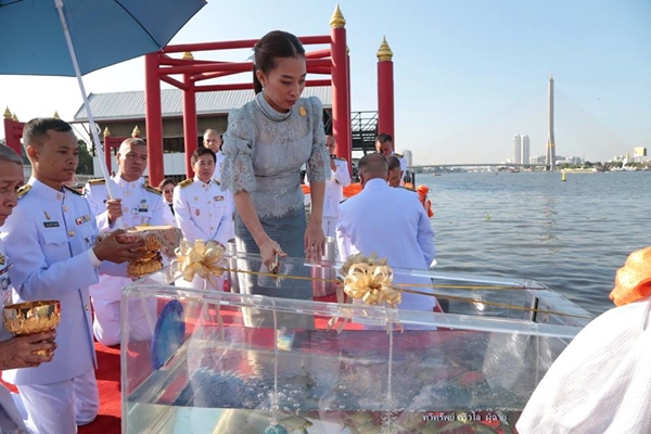 องค์ภาฯ เสด็จทรงบำเพ็ญพระกุศล ปล่อยปลา ในโอกาสวันคล้ายวันประสูติ องค์ภาฯ เสด็จทรงบำเพ็ญพระกุศล ปล่อยปลา ในโอกาสวันคล้ายวันประสูติ