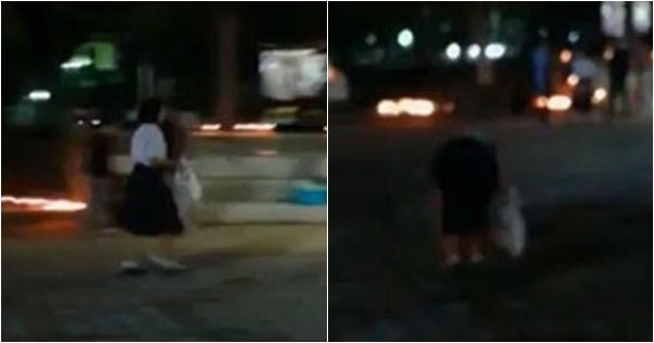 โซเชียลลำปางชื่นชมคนดี แชร์ภาพ น.ร.หญิง เดินเก็บขยะหลังงานวันพ่อ โซเชียลลำปางชื่นชมคนดี แชร์ภาพ น.ร.หญิง เดินเก็บขยะหลังงานวันพ่อ