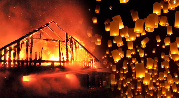 รวม 7 เหตุการณ์หายนะ จากการปล่อยโคมลอย รวม 7 เหตุการณ์หายนะ จากการปล่อยโคมลอย