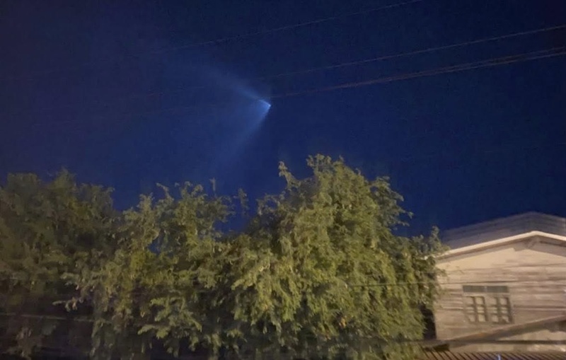 แสงปริศนารูปกรวยโผล่เหนือท้องฟ้าไทย แสงปริศนารูปกรวยโผล่เหนือท้องฟ้าไทย