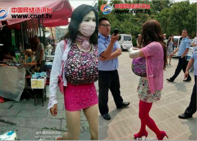 หนุ่มจีนลงทุนแต่งหญิง เนียนแอบดูสาว ๆ เข้าห้องน้ำ หนุ่มจีนลงทุนแต่งหญิง เนียนแอบดูสาว ๆ เข้าห้องน้ำ