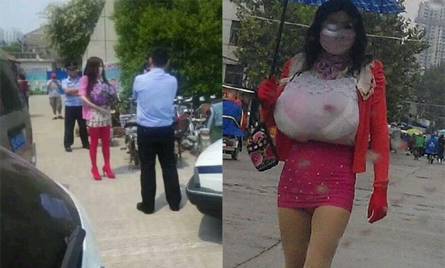 หนุ่มจีนลงทุนแต่งหญิง เนียนแอบดูสาว ๆ เข้าห้องน้ำ หนุ่มจีนลงทุนแต่งหญิง เนียนแอบดูสาว ๆ เข้าห้องน้ำ