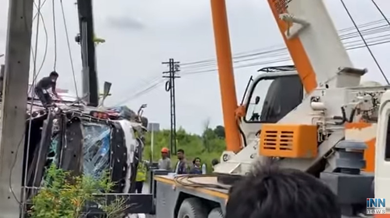 คลิปกู้ซากรถบัส คลิปกู้ซากรถบัส