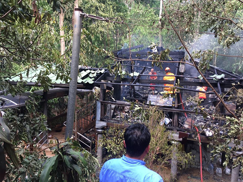 ไฟไหม้กุฏิเจ้าอาวาส ไฟไหม้กุฏิเจ้าอาวาส