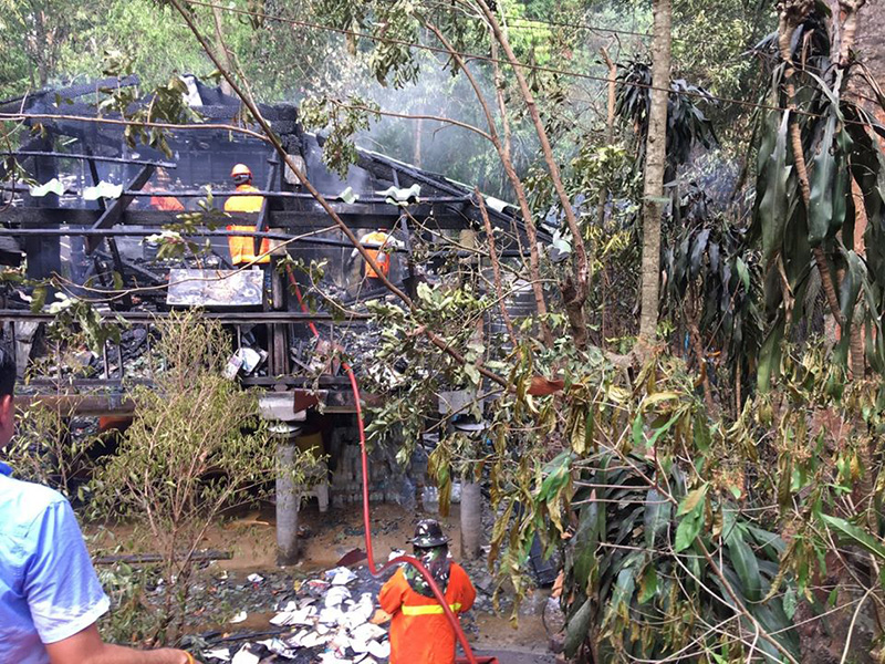 ไฟไหม้กุฏิเจ้าอาวาส ไฟไหม้กุฏิเจ้าอาวาส