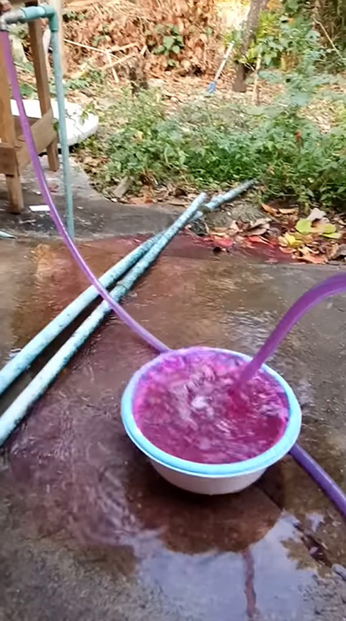 น้ำประปาสีม่วงที่เพชรบูรณ์ น้ำประปาสีม่วงที่เพชรบูรณ์