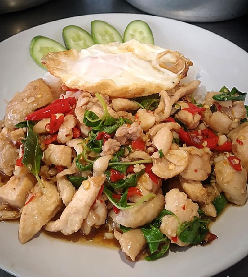 กะเพราเนื้อสับติดมัน กะเพราเนื้อสับติดมัน