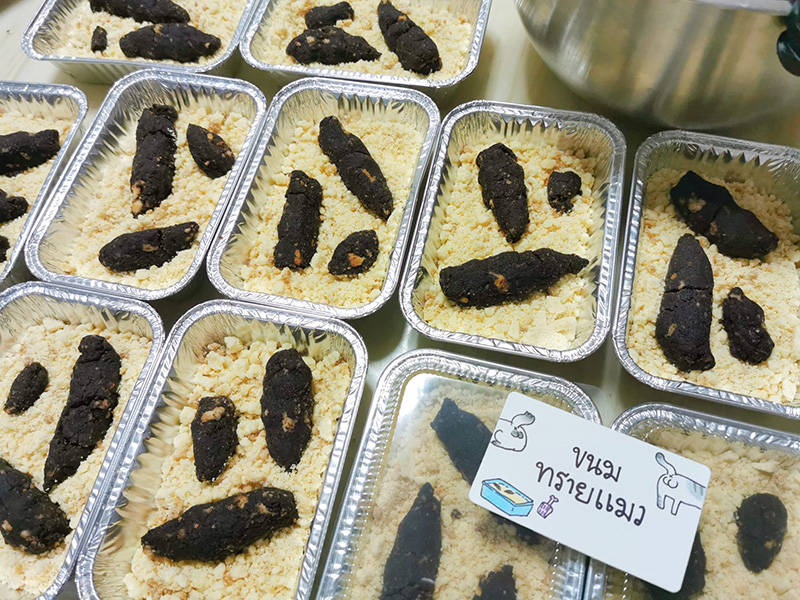 แม่ค้าผุดไอเดียแจ่ม ทำขนมทรายแมวสุดแปลก แม่ค้าผุดไอเดียแจ่ม ทำขนมทรายแมวสุดแปลก