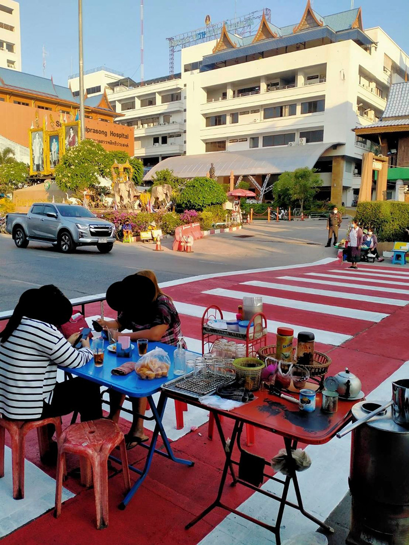 แจงแล้ว ภาพดราม่าตั้งร้านทับทางม้าลาย แจงแล้ว ภาพดราม่าตั้งร้านทับทางม้าลาย