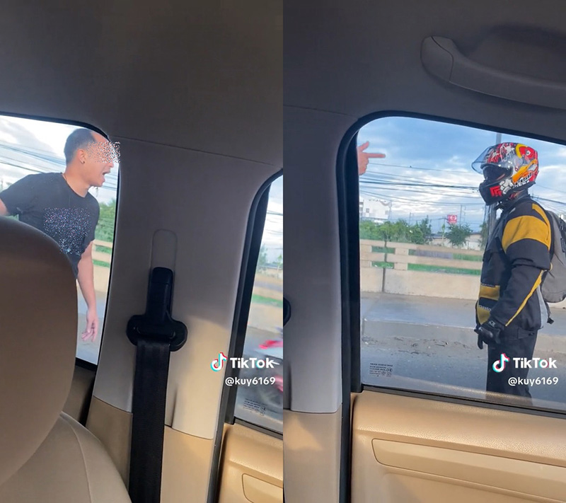 ไม่เปิดไฟเลี้ยว ด่ากันไฟแลบ สุดท้ายจบแบบนี้ ไม่เปิดไฟเลี้ยว ด่ากันไฟแลบ สุดท้ายจบแบบนี้