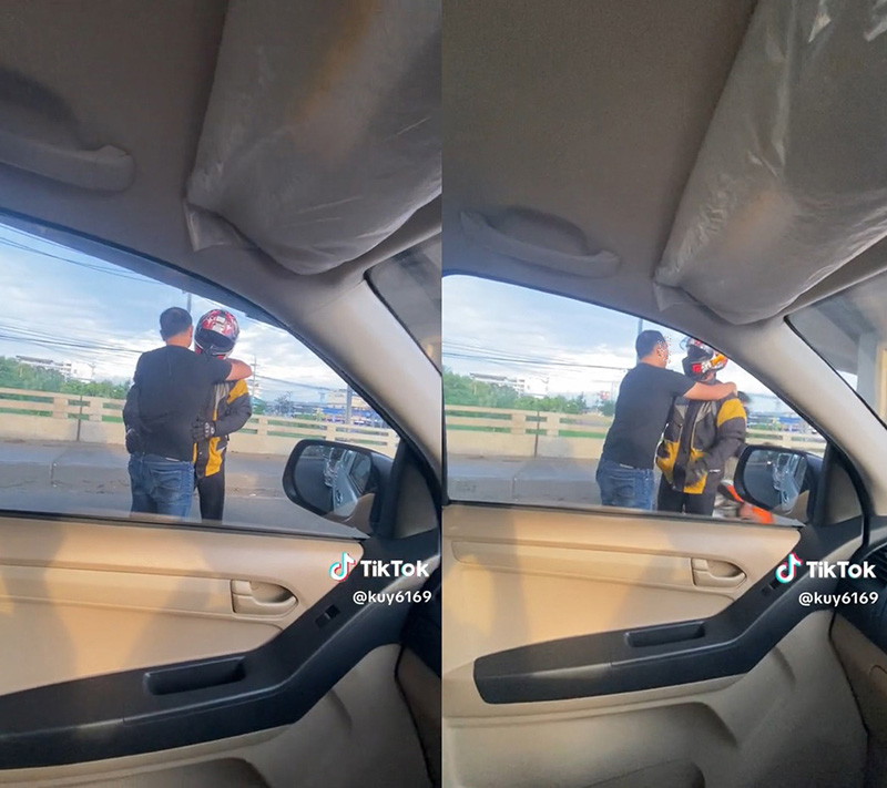 ไม่เปิดไฟเลี้ยว ด่ากันไฟแลบ สุดท้ายจบแบบนี้ ไม่เปิดไฟเลี้ยว ด่ากันไฟแลบ สุดท้ายจบแบบนี้