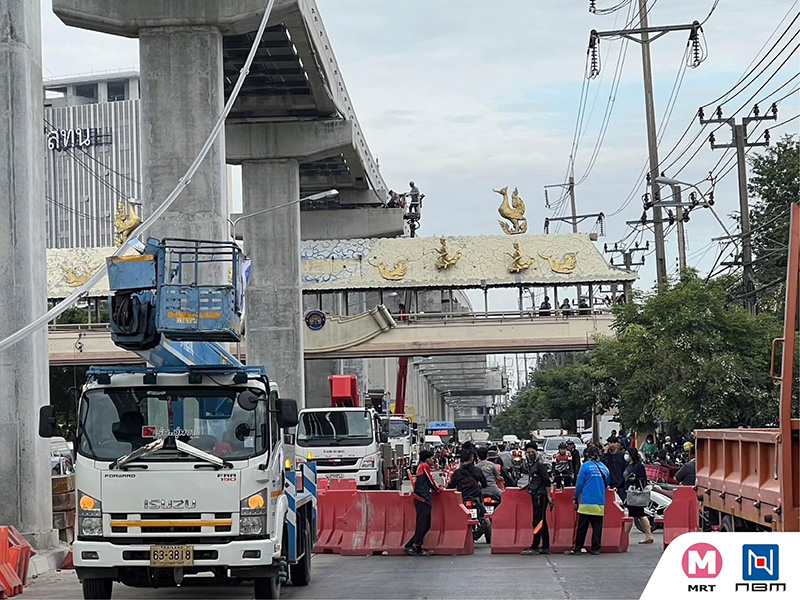 ปิดทดลองเดินรถไฟฟ้าสายสีชมพู ปิดทดลองเดินรถไฟฟ้าสายสีชมพู