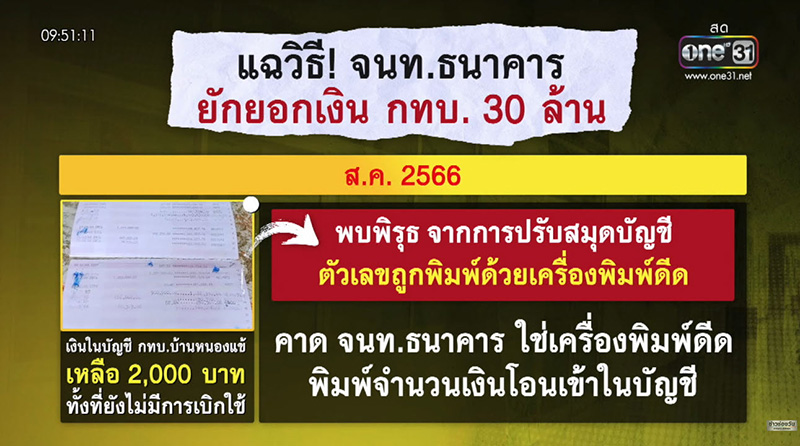 แม่บ้านธนาคารโกงเงินกองทุน 30 ล้าน แม่บ้านธนาคารโกงเงินกองทุน 30 ล้าน