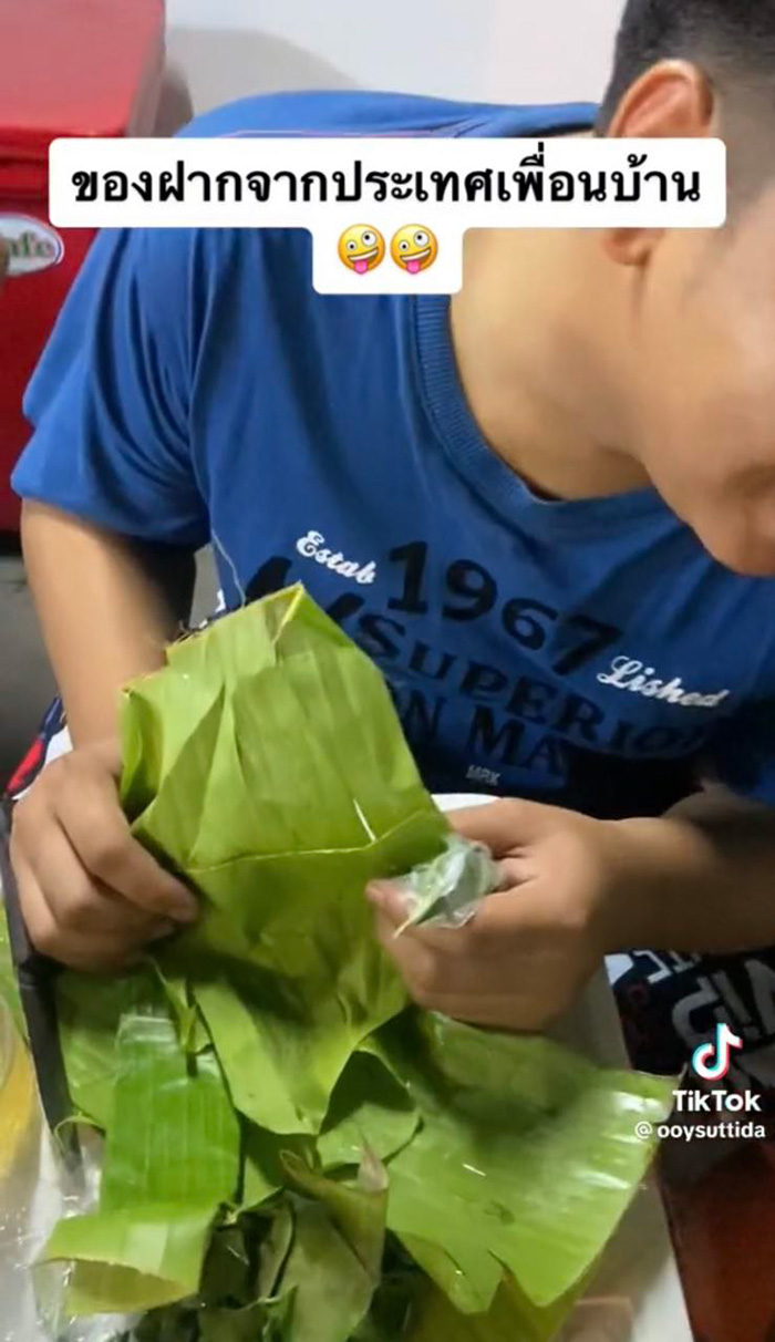 รีวิวแหนมลาว ห่อใบตองก้อนใหญ่เท่ากำปั้น รีวิวแหนมลาว ห่อใบตองก้อนใหญ่เท่ากำปั้น