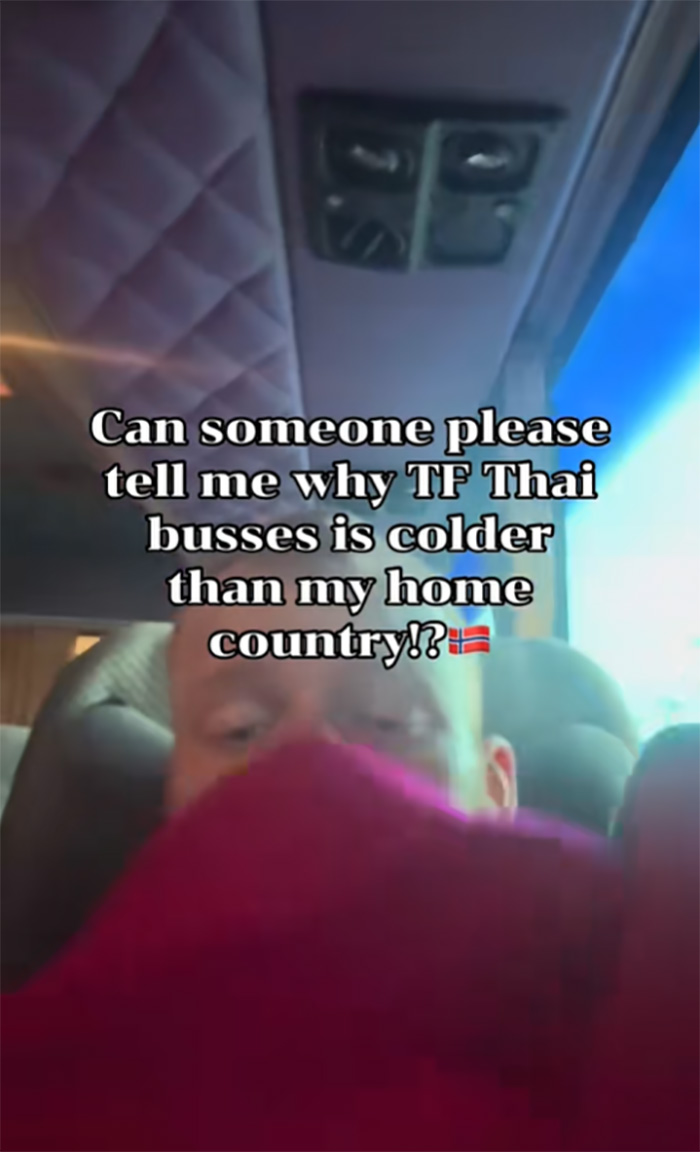 ต่างชาติเป็นผู้ประสบภัย รีวิวแอร์บนรถทัวร์ไทย ต่างชาติเป็นผู้ประสบภัย รีวิวแอร์บนรถทัวร์ไทย