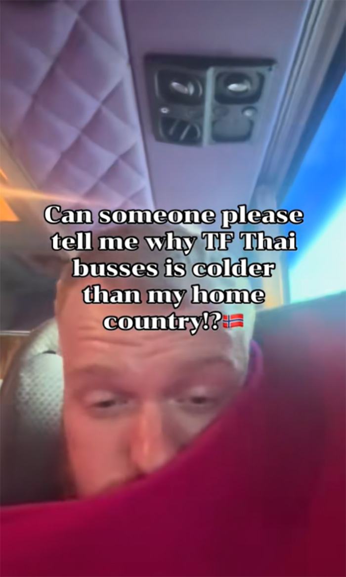 ต่างชาติเป็นผู้ประสบภัย รีวิวแอร์บนรถทัวร์ไทย ต่างชาติเป็นผู้ประสบภัย รีวิวแอร์บนรถทัวร์ไทย