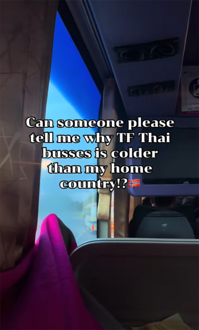 ต่างชาติเป็นผู้ประสบภัย รีวิวแอร์บนรถทัวร์ไทย ต่างชาติเป็นผู้ประสบภัย รีวิวแอร์บนรถทัวร์ไทย