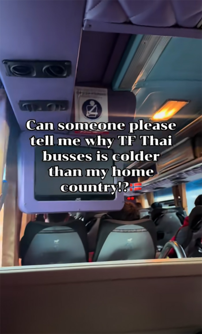 ต่างชาติเป็นผู้ประสบภัย รีวิวแอร์บนรถทัวร์ไทย ต่างชาติเป็นผู้ประสบภัย รีวิวแอร์บนรถทัวร์ไทย