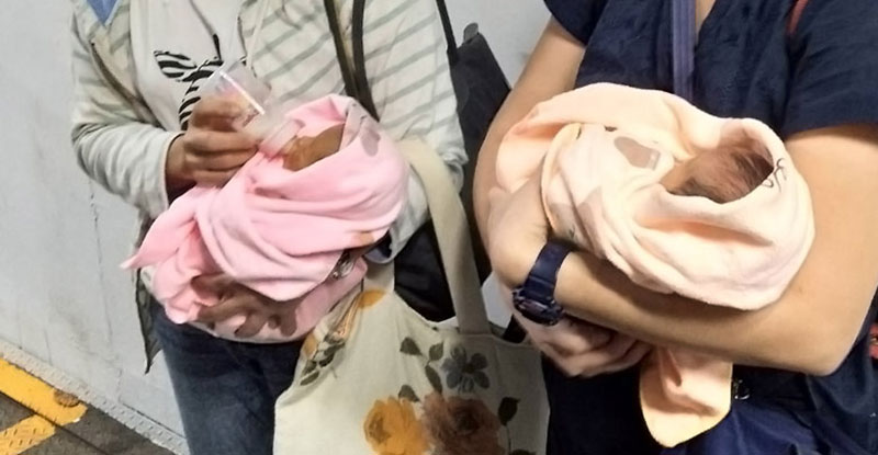 ทารกแฝดหญิงถูกยัดถุง ทารกแฝดหญิงถูกยัดถุง