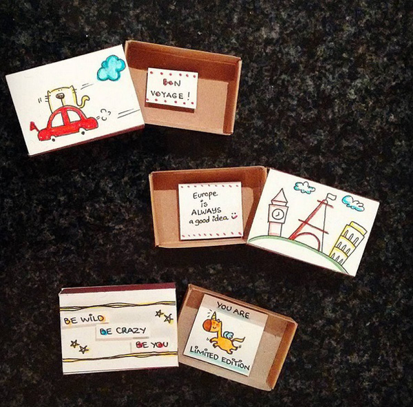 ไอเดียของขวัญทำเอง ซ่อนความในใจไว้ในกล่องไม้ขีดไฟอย่างเก๋เลย ไอเดียของขวัญทำเอง ซ่อนความในใจไว้ในกล่องไม้ขีดไฟอย่างเก๋เลย