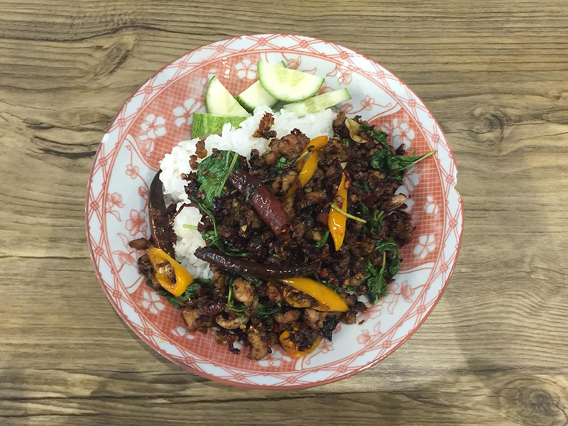 ผัดกะเพราเผ็ด ผัดกะเพราเผ็ด