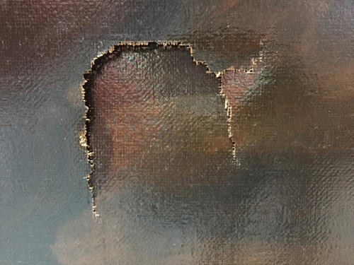 หนุ่มน้อยสะดุดล้มทำภาพเขียนมูลค่า 44 ล้าน ขาดทะลุ หนุ่มน้อยสะดุดล้มทำภาพเขียนมูลค่า 44 ล้าน ขาดทะลุ