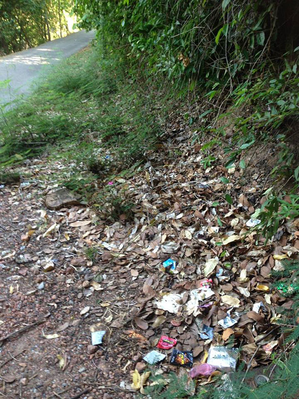 ถุงยางใช้แล้วถูกทิ้งเกลื่อนเขาพระตำหนัก ถุงยางใช้แล้วถูกทิ้งเกลื่อนเขาพระตำหนัก