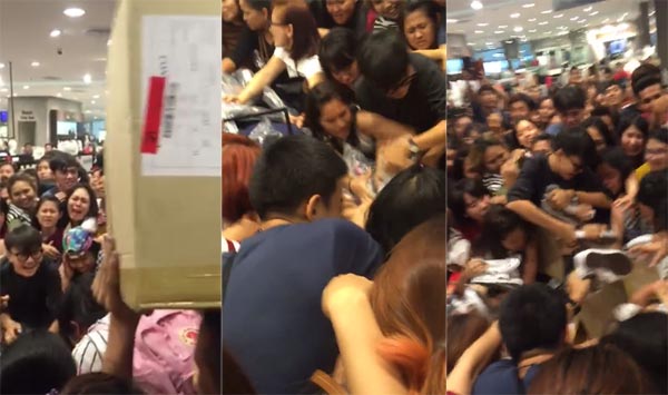 เปิดคลิปคนไทยรุมทึ้งรองเท้าลดราคา ทั้งเบียด ทั้งผลัก น่ากลัวมาก เปิดคลิปคนไทยรุมทึ้งรองเท้าลดราคา ทั้งเบียด ทั้งผลัก น่ากลัวมาก