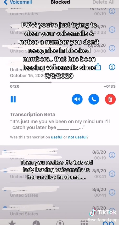 สาวได้รับข้อความเสียงปริศนานับร้อย คิดว่าโดนแกล้ง เปิดฟังใจสลาย...น้ำตาร่วง สาวได้รับข้อความเสียงปริศนานับร้อย คิดว่าโดนแกล้ง เปิดฟังใจสลาย...น้ำตาร่วง