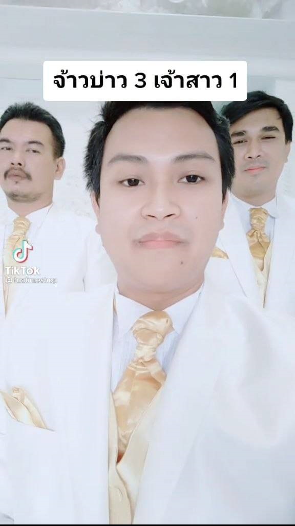 ไวรัล TikTok ! เจ้าบ่าว 3 เจ้าสาว 1 อัดคลิปลองชุดแต่งงาน โซเชียลแห่เมนต์สนั่น ไวรัล TikTok ! เจ้าบ่าว 3 เจ้าสาว 1 อัดคลิปลองชุดแต่งงาน โซเชียลแห่เมนต์สนั่น