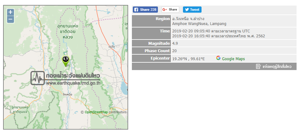แผ่นดินไหว ลำปาง แผ่นดินไหว ลำปาง