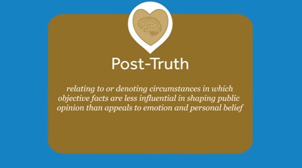 Post-Truth คำแห่งปี 2016 Post-Truth คำแห่งปี 2016