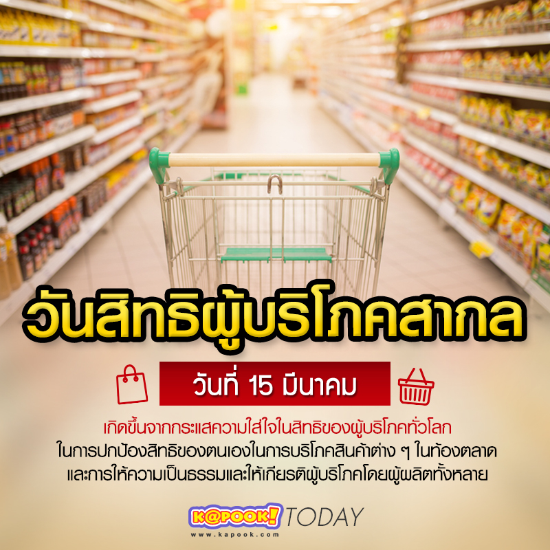 วันสิทธิผู้บริโภคสากล วันสิทธิผู้บริโภคสากล 18 มีนาคม 2568