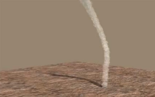 พายุฝุ่นบนดาวอังคาร