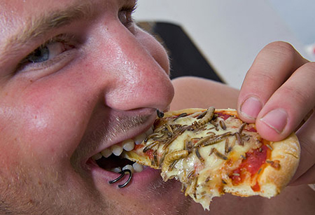 พิซซ่าหน้าหนอน