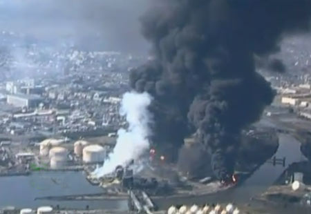 ภาพโรงไฟฟ้านิวเคลียร์ในฟุกุชิมะ ระเบิด