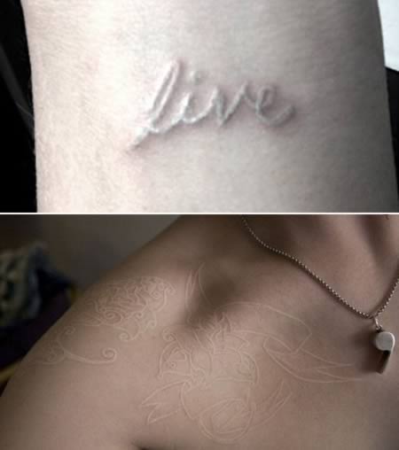 รอยสักสีขาว