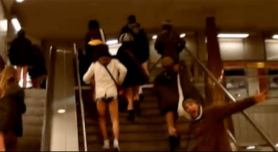 No Trousers Tube Ride ในฝรั่งเศส