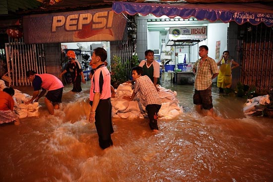 รวมภาพในวันน้ำหลาก เมืองปากน้ำโพ นครสวรรค์