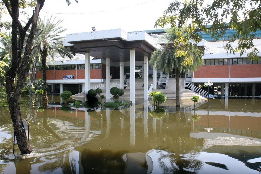 น้ำท่วม ม.เกษตร