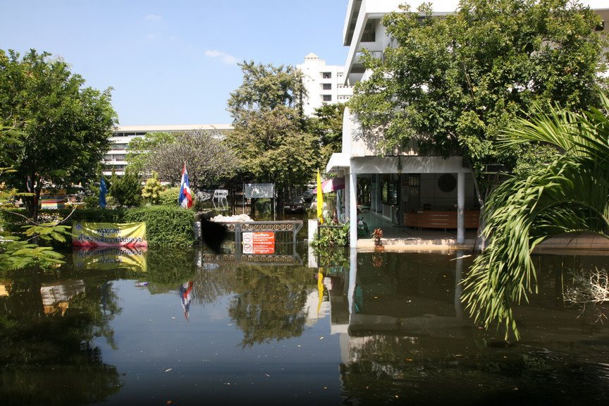 น้ำท่วม ม.เกษตร